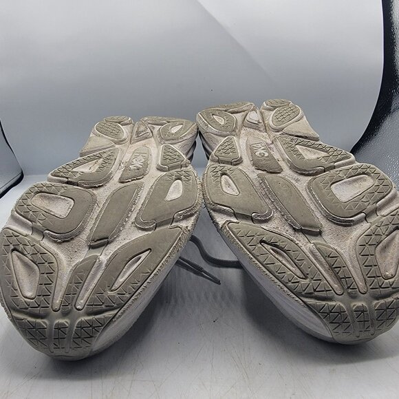 Hoka One One Bondi 8 Womens 10B White Harbor Mist Lunar Rock Running Shoes - Picture 10 of 15